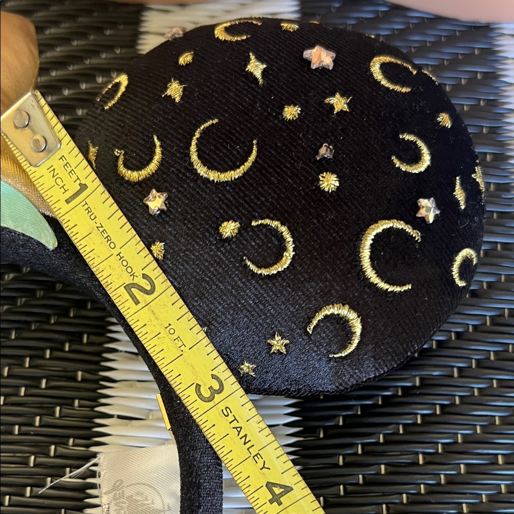 Celestial Black and Gold Mouse Ears Headband - Picture 4 of 9